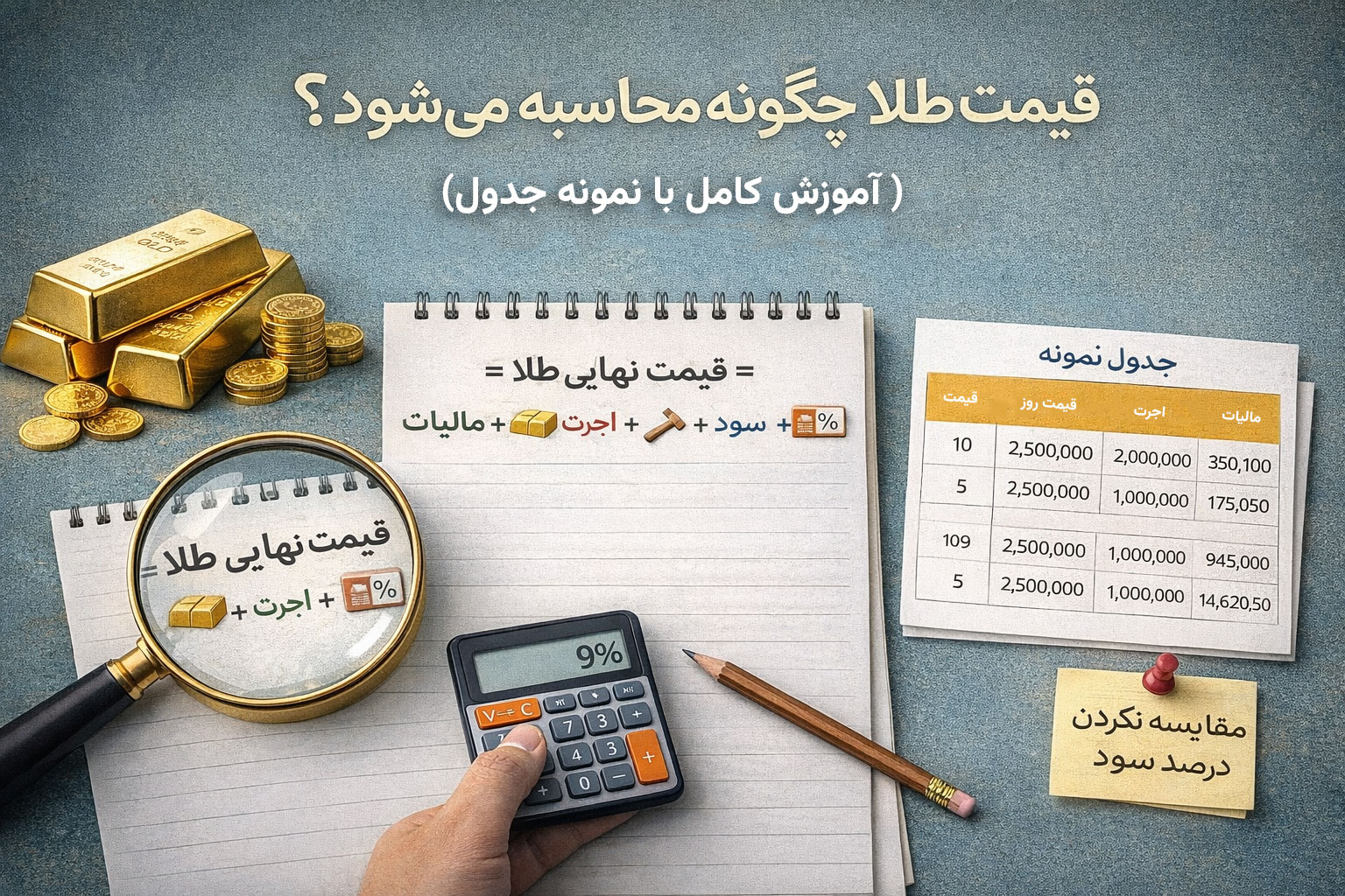 قیمت طلا چگونه محاسبه میشود؟